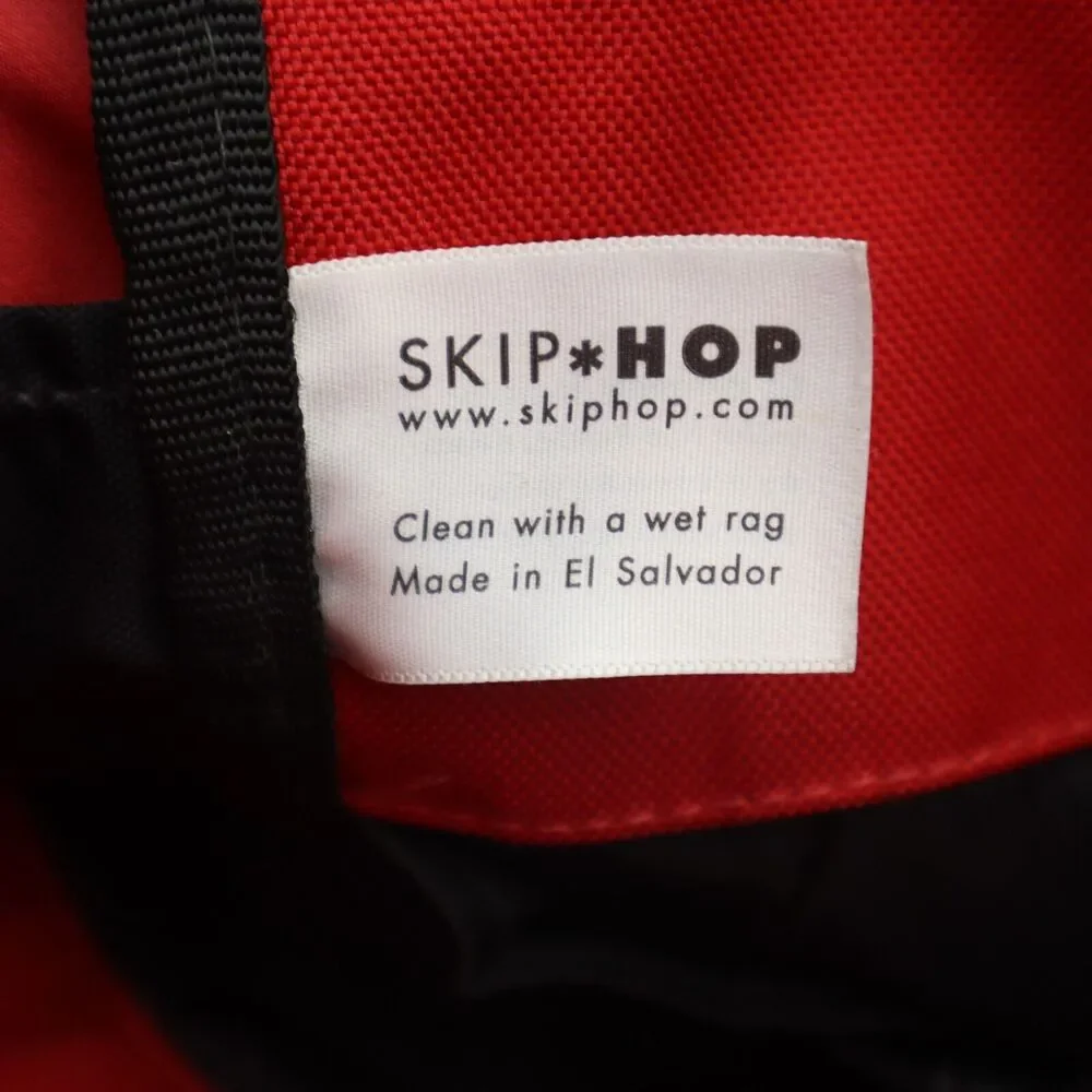 Skip Hop Bag Duo Delux Diaper Baby Unisex Gender Neutral Messenger Red Black